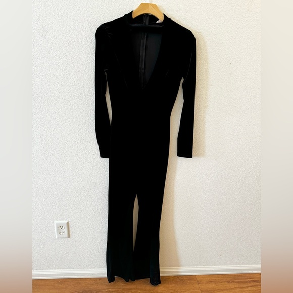 a'gaci | Pants & Jumpsuits | Agaci Velvet Jumpsuit | Poshmark
